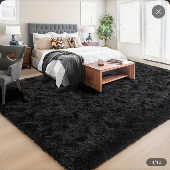 Luxurious Fluffy Large Shag Rug  Ultra Soft, Plush, Fuzzy, Durable 5x8ft - Picture 4 of 9
